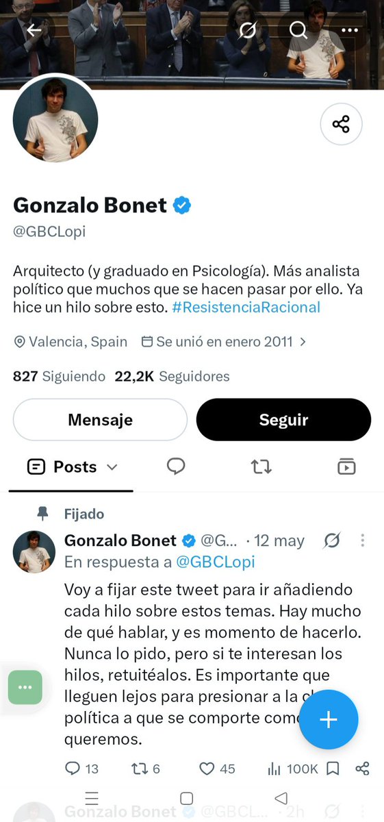 JoseMer40721746's tweet photo. @GBCLopi El tal Bonet le dice al tal Haro que es un don nadie, cuando esté último tiene 60.000 seguidores más. Si él es un don nadie, tú eres... https://t.co/HPoGn9yBwE