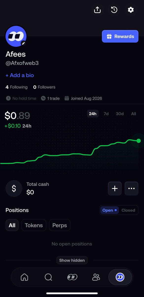 AfeesYusuf95409's tweet photo. FOMO, PLEASE HAVE MERCY ON ME 😭😂

I just joined FOMO and my portfolio is sitting at $0.89 like it has already given up on me. 😭

0 trades. 0 followers. $0 cash.
But the vision? Generational. 😂

I’m looking for one kind soul to fund this account and give me a chance to actually enter the trenches. 🫡

Help fund my first trade and I promise I’ll remember you when I’m posting my thesis like a professional degen. 😂🙏🏽

Let’s turn $0.89 into something disrespectful. 🚀