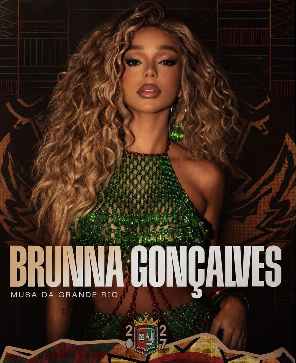 PortalBrunna's tweet photo. SIM, MUSA! Brunna Gonçalves está confirmada como musa da escola de samba @Granderio! 🥁❤️💚 https://t.co/RpQvmyrLaa