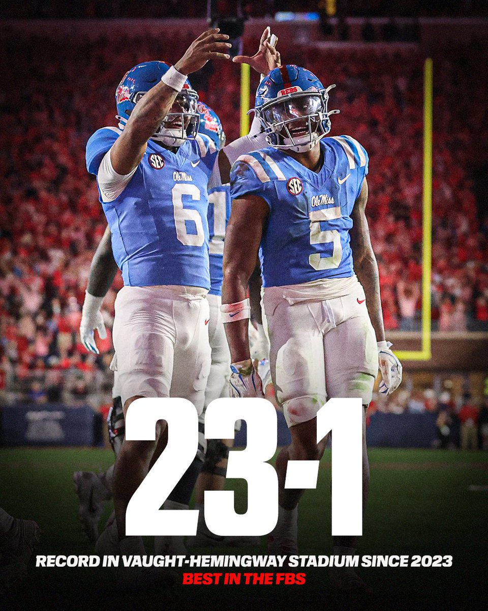 SECNetwork's tweet photo. No one has been better at home than @OleMissFB 🔥 https://t.co/rsn3IYqpyb