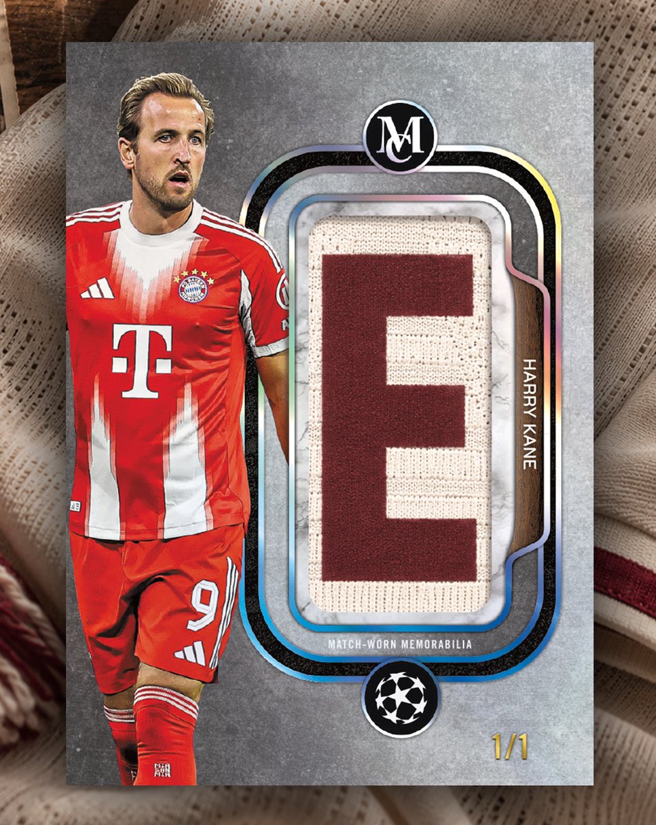 Topps's tweet photo. Harry Kane's match-worn nameplate went inside rare trading cards 🔥 https://t.co/DCtAVz28Xp