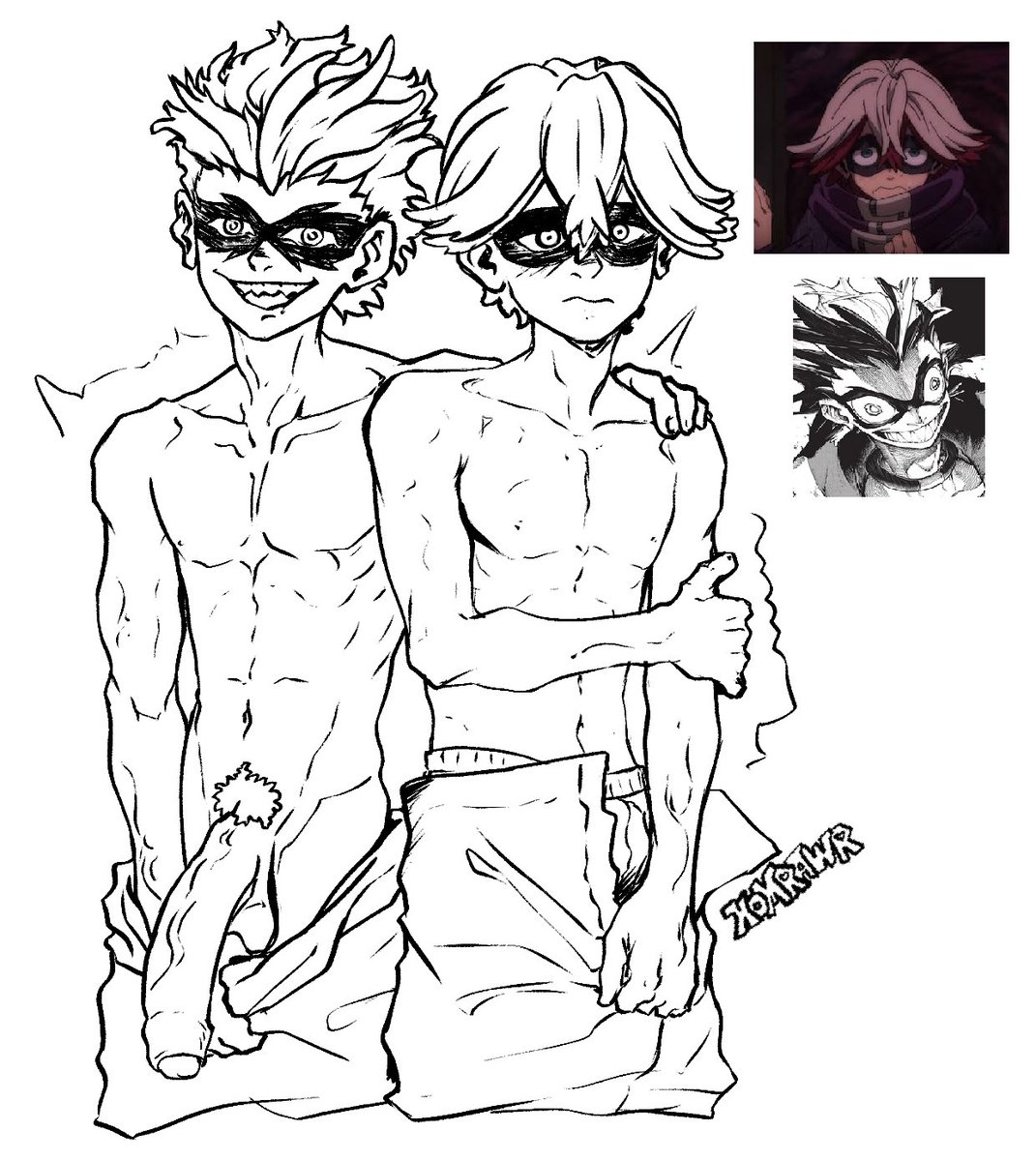hom_nya's tweet photo. Two sides of the same boyo https://t.co/bdyBHFcxfB