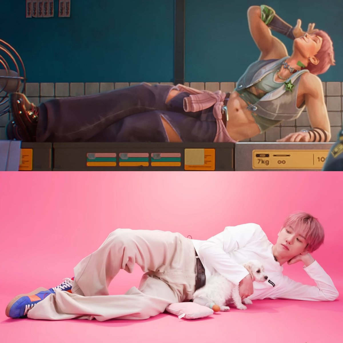 BBHE_'s tweet photo. NO DNA TEST NEEDED, BAEKHYUN IS LITERALLY EZREAL.😭 https://t.co/UuwkAdtQJe