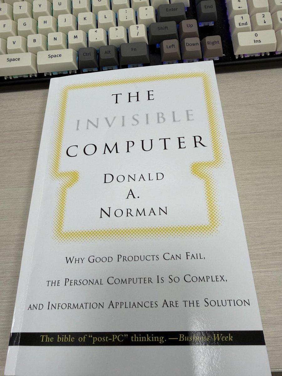 etuleu's tweet photo. Currently reading The invisible computer. Old but still applies for the most part I think https://t.co/lFoikd6ioQ