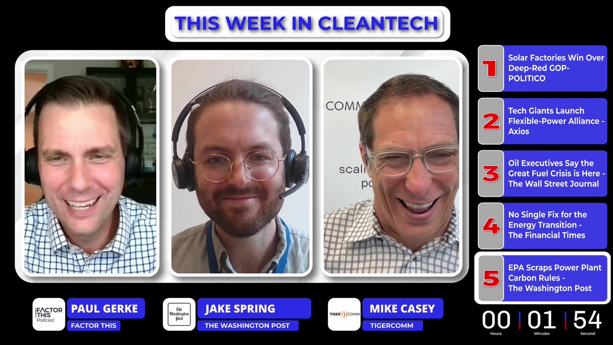 FactorThisMedia's tweet photo. Is Trump’s EPA going too far? — This Week in Cleantech https://t.co/oNRbd9TCSi

#Business #News #Podcasts #PolicyRegulation #Renewables #ThisWeekinCleantech https://t.co/u7zjBplJhx