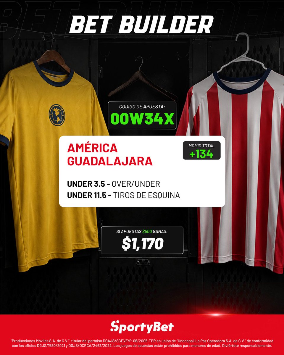 sportybet_mx's tweet photo. ¡EL CLÁSICO NACIONAL MÁS CERRADO QUE NUNCA! 🦅🔐🐐

El presente de ambos equipos, el historial y lo que representa hacen que sea un juego imperdible. 🤩

Si quieres seguir nuestra sugerencia de apuesta pega este código: ✨00W34X✨ en https://t.co/uZlLF5HRNd y síguenos 🔥

¿Cuál es tu pronóstico? 👀
