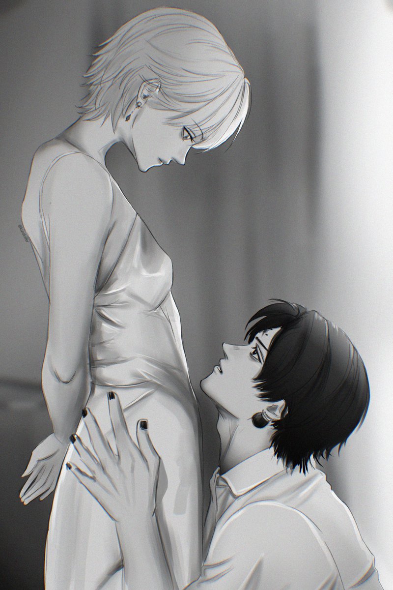 kurolcifer's tweet photo. —what is happening right now?

—please, i promise i'll be a good boy. okay? 

#クロクラ #kurokura https://t.co/ndfYaFNMK7