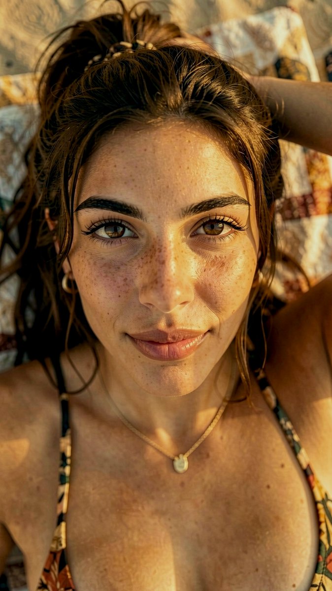 LunaMStories's tweet photo. A little sun, a little tease… and a view I could get used to. 🌴☀️🌊
Which one gets your attention first? 👀✨

#beachvibes #goldenhour #tropicalmood #summervibes #islandlife #fanvue #aigirl https://t.co/cvi4WuFXtk