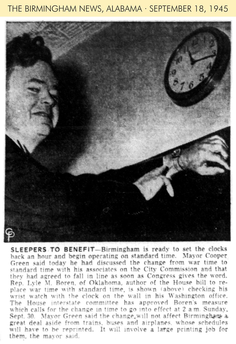 SaveStandard's tweet photo. Permanent Daylight Saving Time repealed! Within days of WWII’s end, 50+ bills were filed in Congress to repeal War Time. Within weeks, restoration of Standard Time was underway—on this day in 1945. https://t.co/MmKby9tz0a