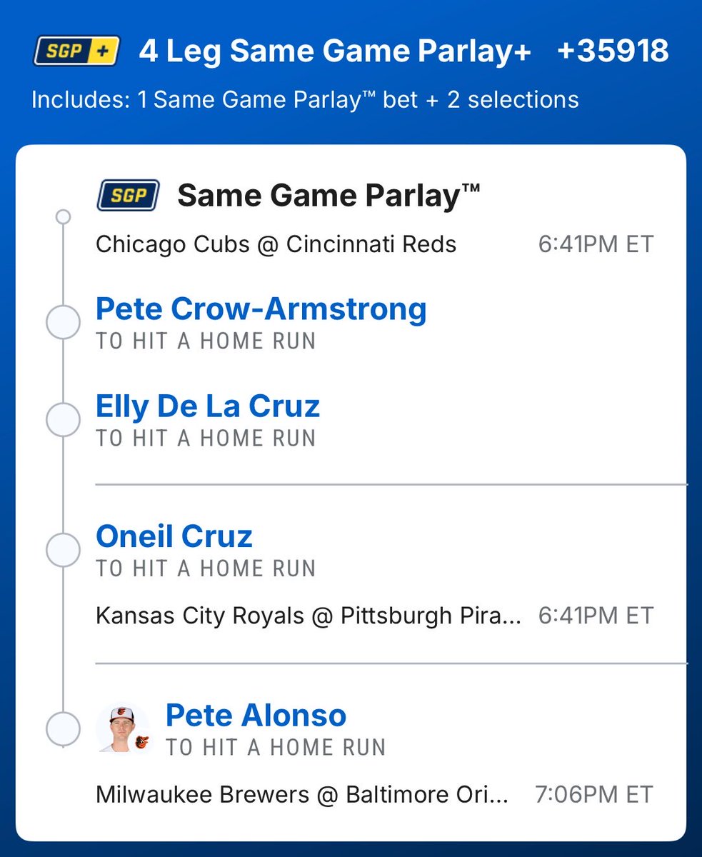 SweizyPicks's tweet photo. Staring At Us Again 👀 @Playbook 

#MLB #Parlay https://t.co/IvpzYZSDRf