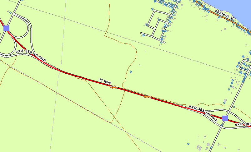 RCMPNB's tweet photo. Due to a trailer on fire, Highway 11, between Exit 388 and Exit 385, in the #Charlo region will be closed for approximately 1-2 hours.

Please plan your travel accordingly. https://t.co/MgLeOauqtM