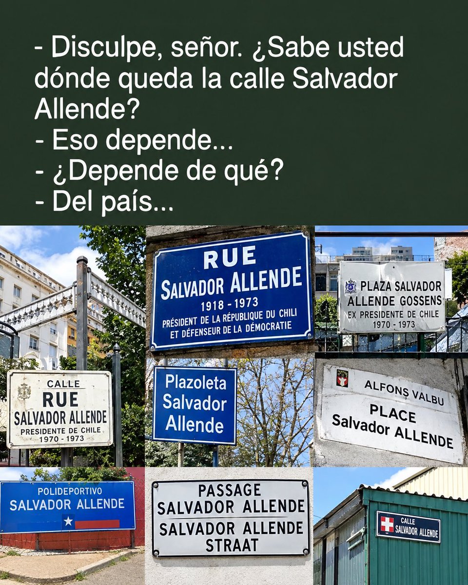 felipeazul17_'s tweet photo. Tan admirado que sólo tiene su nombre en una lápida. SALVADOR ALLENDE ES RECONOCIDO MUNDIALMENTE 🇨🇱❤️ https://t.co/lWYauYJ9Tk