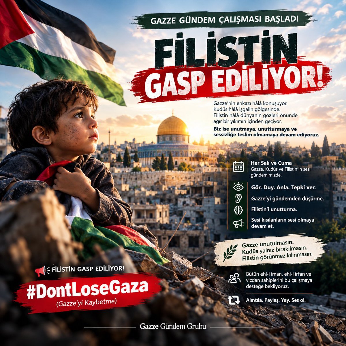 33mehmet3402's tweet photo. Filistin işgal altında 😞
Gazze kurtuluş bekler ey müslümanlar 
Filistin özgür olana kadar susmayın ‼️ 

🔴 FİLİSTİN GASP EDİLİYOR!    
🏷️#DontLoseGaza
🔉(Gazze’yi Kaybetme) https://t.co/wpMpRBldlt