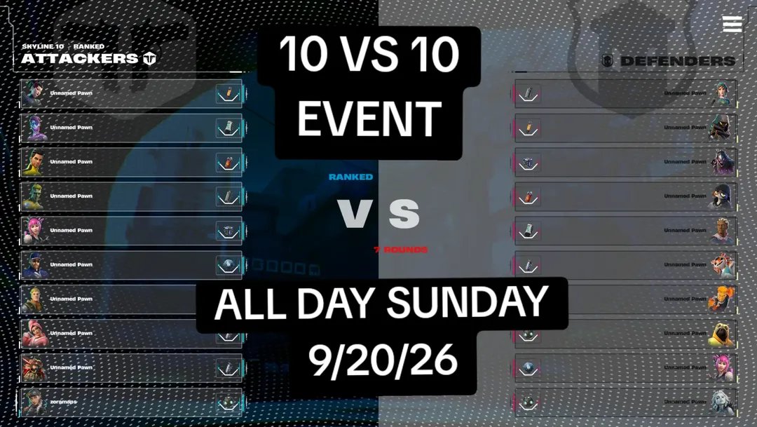 zoramaps_'s tweet photo. Hosting another event in Ballistic R this weekend!
10v10: The player limit will be increased to 20!
This is combined with the last event removing gadget restrictions 👀
24 hours starting at item shop reset  Saturday (8PM EST)
#ballistic #ballisticr #fortnite #uefn https://t.co/JSYw1HyOu5