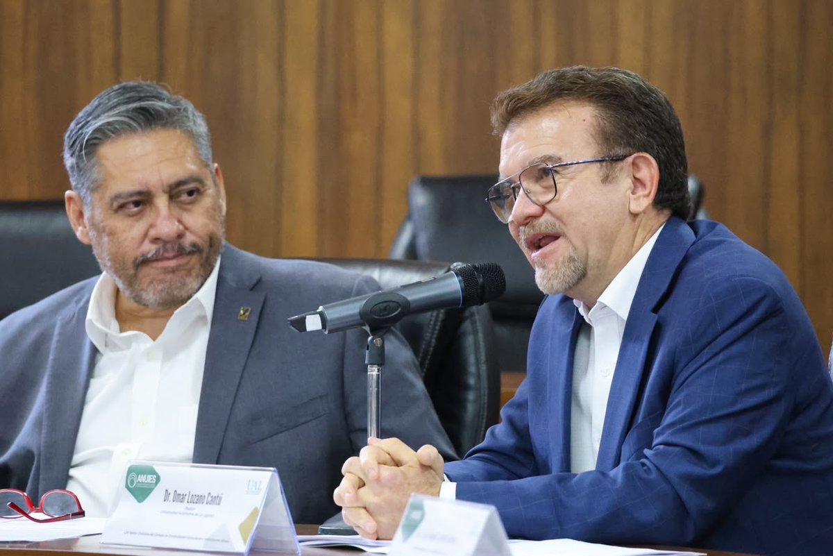 ANUIES's tweet photo. La #ANUIES lleva a cabo la sesión ordinaria de su Consejo de Universidades Particulares e Instituciones Afines #CUPRIA, en la Universidad Autónoma de La Laguna. Es encabezado por el Dr. Luis González Placencia y el rector de la UAL, Dr. Omar Lozano Cantú. https://t.co/uCHZN4FeqL