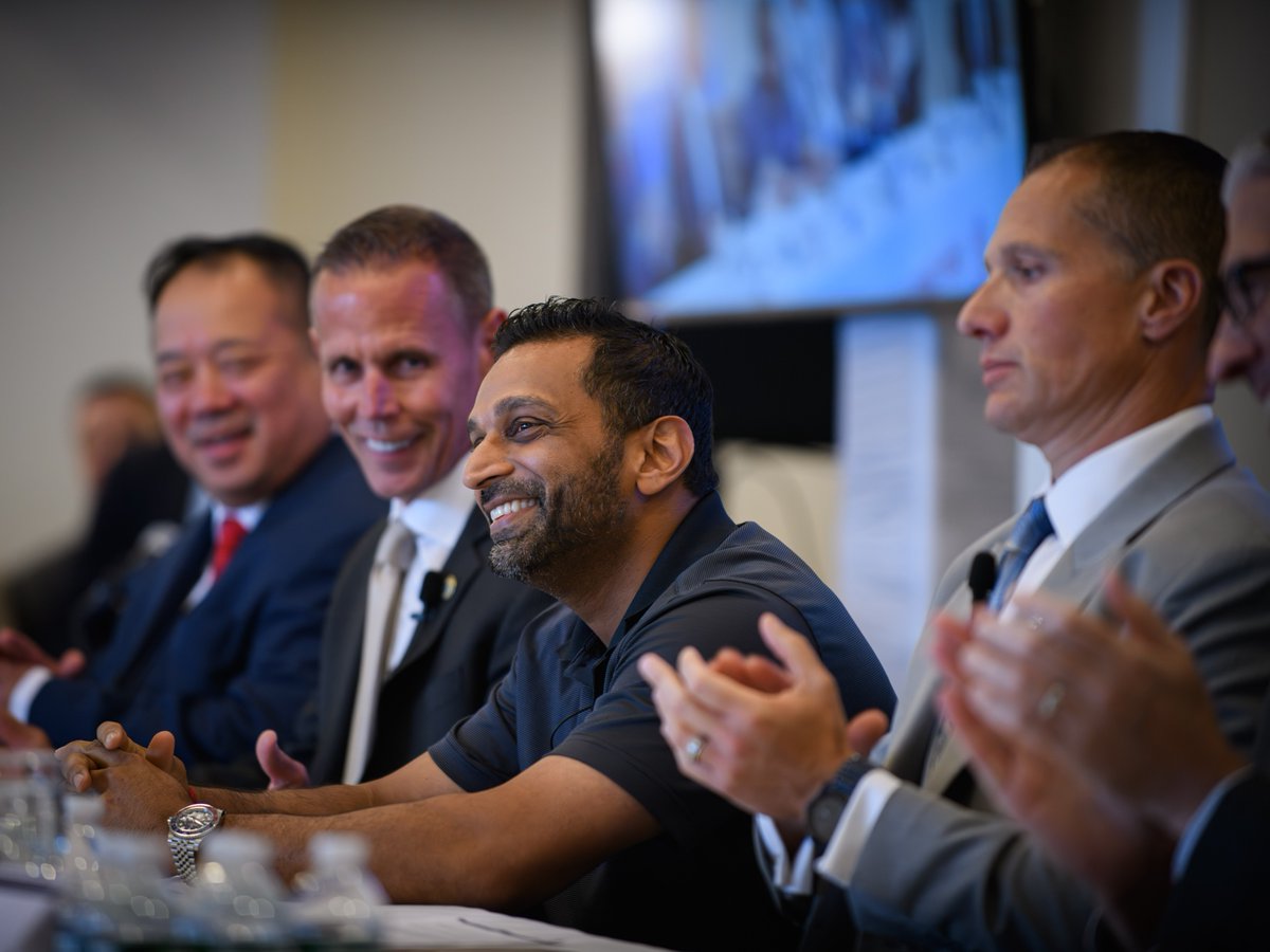 NewYorkFBI's tweet photo. FBI New York was proud to join @FBIDirectorKash yesterday at a law enforcement fireside chat in Suffolk County, Long Island. The panel discussed how strong partnerships have helped the FBI deliver a historic 18 months of results for the American people. https://t.co/LL8Zpgvwfo
