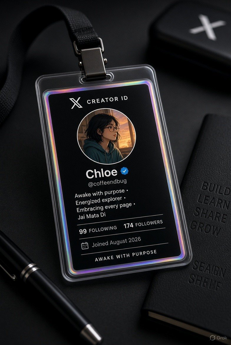 coffeendbug's tweet photo. My @X Creator ID Card.
Finally an employee at X...🙃 https://t.co/kttrnZlJP7