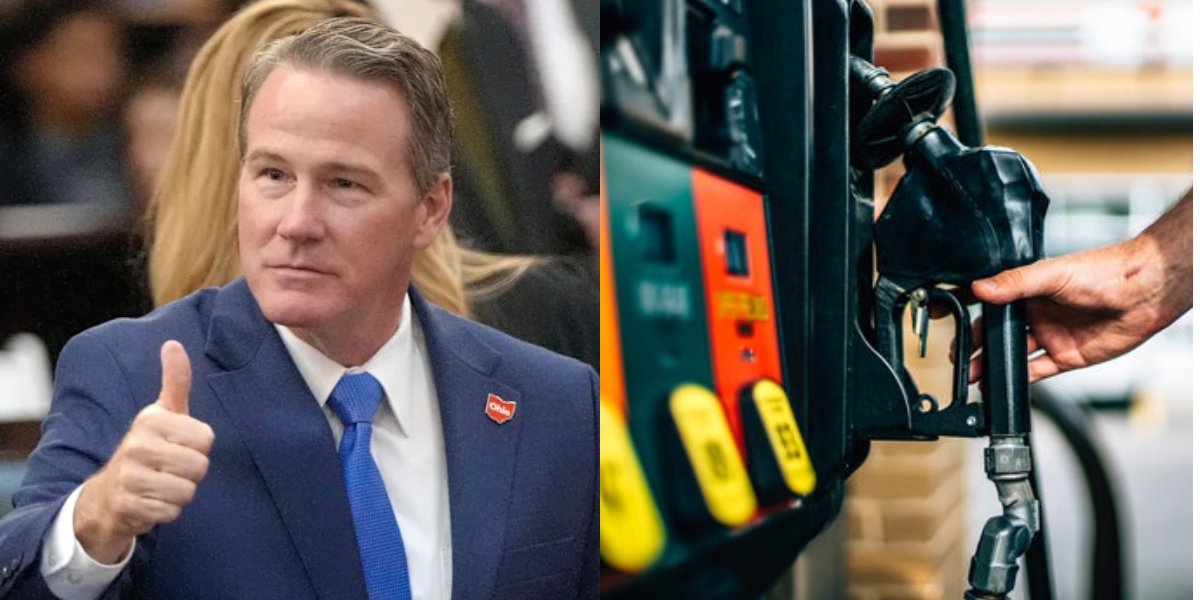sherrodburner's tweet photo. DON’T FORGET: Jon Husted has voted to continue the Iran war 13 times and said it’s going “much better than anyone thought it would.” Now gas prices are soaring and diesel has hit record highs. https://t.co/agNCGzjEa8