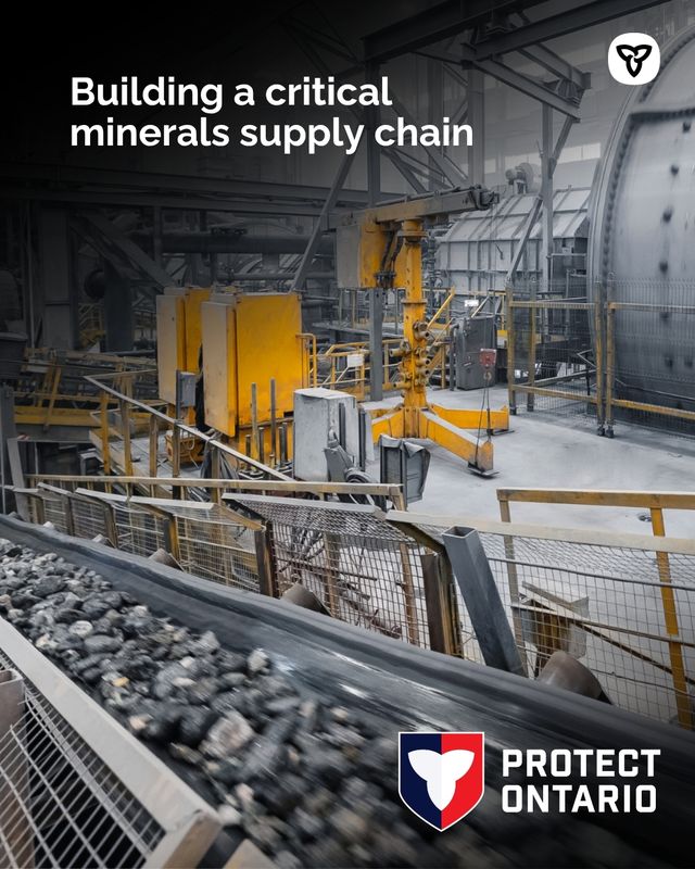 DaveSmithPtbo's tweet photo. NEW: With support from Ontario’s Critical Mineral Processing Fund, @GenMining is investing $410M to establish a copper &amp; palladium processing facility in Marathon.
 
By building Ontario’s critical minerals supply chain, we're making our economy more resilient and self-reliant. https://t.co/rlaqF7PpxN