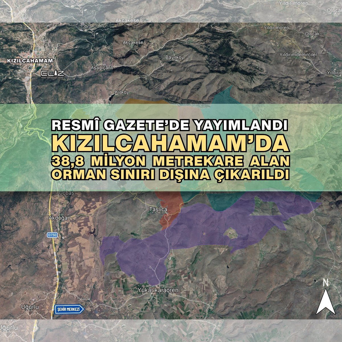 Ankarazi06's tweet photo. Kızılcahamam’da 38 Bin 818 Dönüm Alan Orman Sınırı Dışına Çıkarıldı.
https://t.co/7hwUyUQHWo https://t.co/nNDWuOnIZc