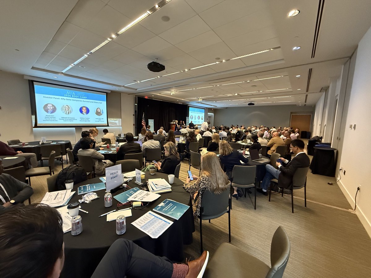 MaleHealthDoc's tweet photo. Amazing turnout and standing room only @AmerUrological #AUA #NEXUS #BOOTCAMP. 28 startups and incredible mentors. We are the largest urologic incubator and accelerator in the world. Urologic innovation is 🔥🔥🔥 https://t.co/wi0GxyCIN3