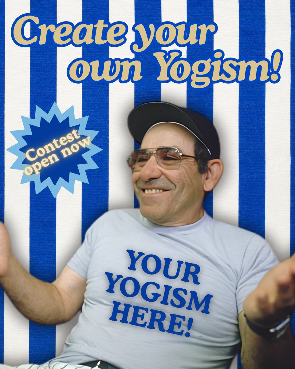 YogiBerraMuseum's tweet photo. This Sunday, 9/20 we’re hosting our annual Yogi Tribute Day! Swing by the Museum from 12-5pm for FREE admission, fun family activities and the kickoff of our create your own Yogism competition. See you Sunday! ⚾️  #ItAintOver https://t.co/g9ioCV79t9
