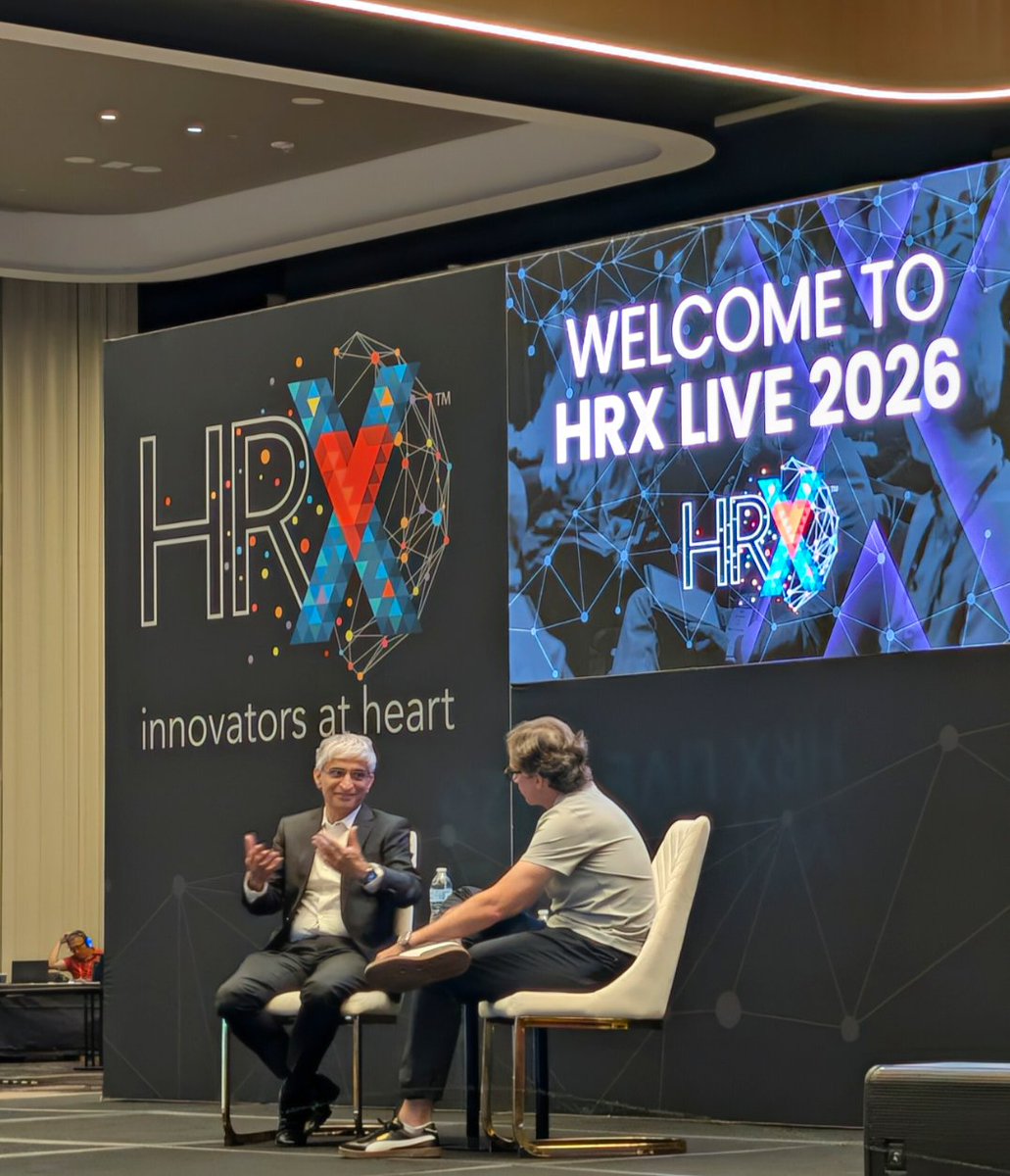 GSMedicine's tweet photo. #hrx2026 kicks off with opening exposition by Murali Aravamudan and Jonathan Piccini, MD. #HRX #HRS #epeeps https://t.co/6Nokj10KCk