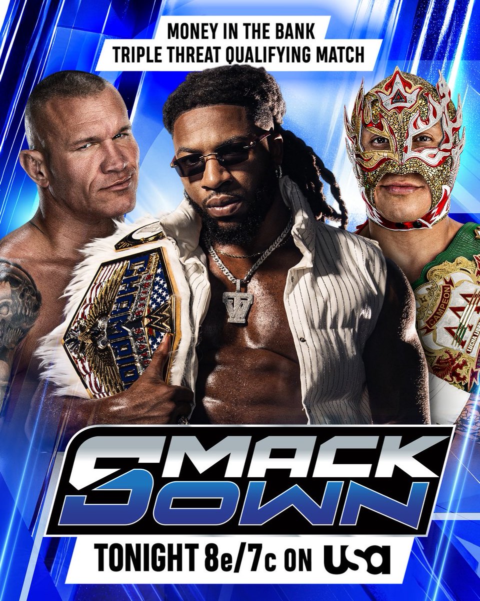 WrestleOps's tweet photo. MITB qualifying matches taking place tonight:

• Alexa Bliss vs. Jacy Jayne vs. Jade Cargill

• Randy Orton vs. Trick Williams vs. Rey Fenix https://t.co/15iOe0uJQf