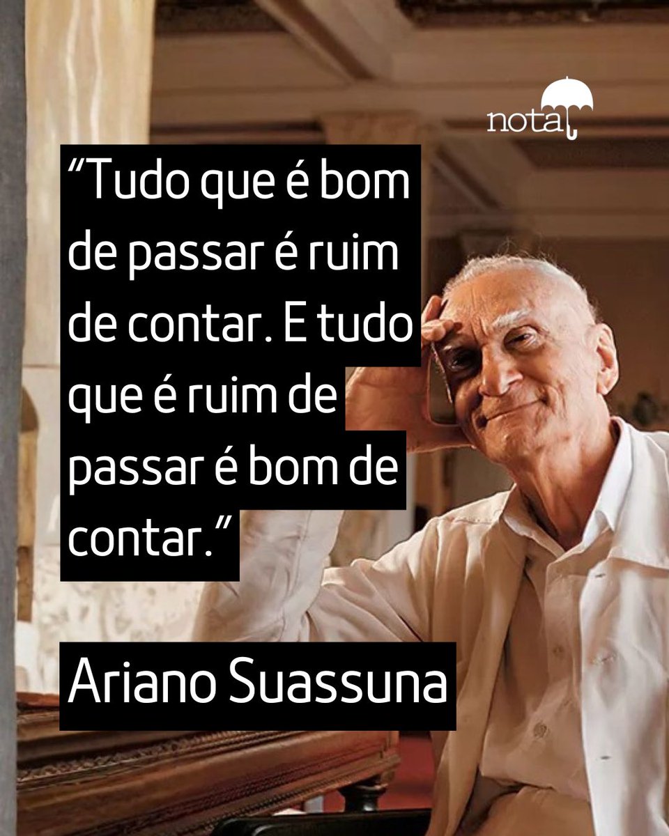 jornalnota's tweet photo. Ariano Suassuna ❤️ https://t.co/pmWtin54Yr