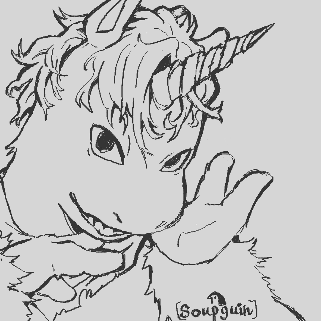 soupguin's tweet photo. I can't resist the urge to draw this narcissistic horse.

#buddy #buddytheunicorn #fanart https://t.co/cGCiR3zPSw