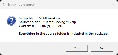 mwbengtsson's tweet photo. 📣  Right-click an installer in Windows Explorer. Choose "Package as .intunewin". Done.

Point it at an .exe, .msi, .msp or a whole folder. 

It confirms what it is about to package, runs the Microsoft Win32 Content Prep Tool, names the package with the detected product version, and opens the output folder when it is finished.

https://t.co/QyH9NHF8KF

#Intune #MicrosoftIntune #MSIntune #EndpointManagement #PowerShell #Win32