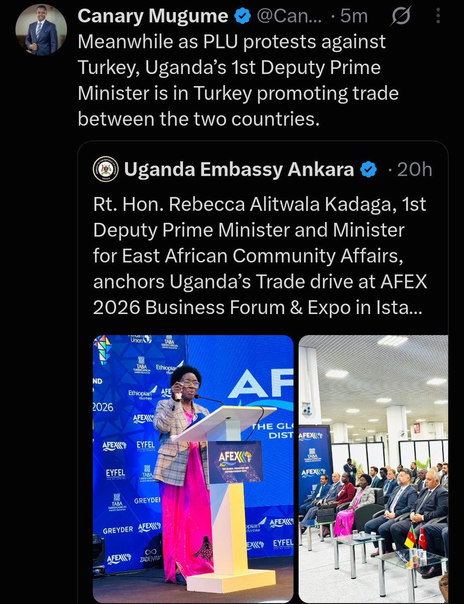 galiwangoedwin's tweet photo. @MwesigyeFranks @francis_isano @Plumedia1 @mkainerugaba @HonTwallafadil @kirya_ug @Nabimara_Paul @Ugandan_Beauty @kamukamafredie Meanwhile Deputy Prime minister ali mu Turkey. https://t.co/pvUTDOjynX