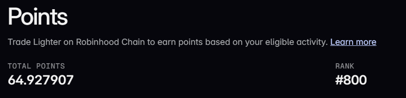 ggolfchain's tweet photo. @RobinhoodApp x @Lighter_xyz campaing

Week 5: 85,000 points distributed

From 64.92 points to 95.44 with just 270k volume?

Nailed it? I think so. https://t.co/xIgwjiEQjO