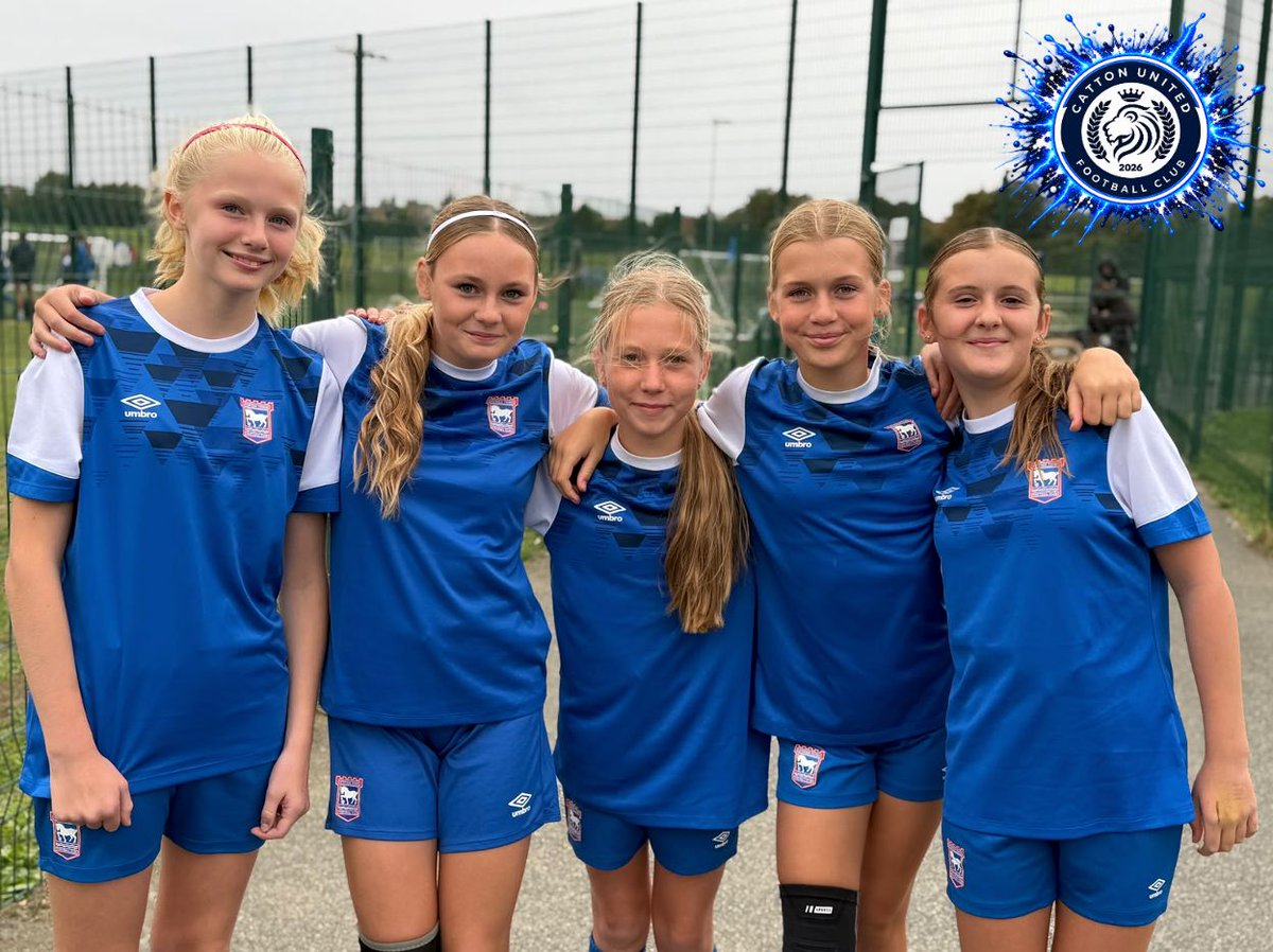 CattonUnitedFC's tweet photo. More football. More opportunities. More development.
Great to see five of our Lionesses enjoying training at Ipswich Town’s Elite Player Development Centre tonight.
More time enjoying the game they love.
#GirlsFootball #GrassrootsFootball #ITFC #CattonUnitedLionesses https://t.co/VHr4sKsKck
