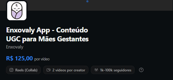C4SHTV's tweet photo. 🚀 NOVA CAMPANHA DISPONÍVEL PARA AS MAMÃES!

💰 Pagamento: R$ 125 por vídeo

📱 Plataforma: Instagram
⏱️ Duração da campanha: 30 dias

🎯 QUEM PODE PARTICIPAR?

A campanha é voltada para:

🤰 Mães gestantes
👶 Mães com filhos de até 1 ano

LINK ABAIXO https://t.co/a3moJ0ucFA