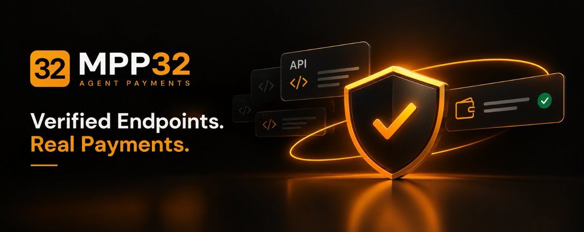 MPP32_dev's tweet photo. Agent catalogs are about to get farmed.

Anyone can take a popular API, list it under a new name, and put their own wallet as the settlement address.

Agents will pay it. They have no idea the endpoint was stolen.

You cannot just paste a URL on MPP32 and start collecting.

We send an HTTP challenge to that endpoint first. If you do not control it, the listing does not go live. 

Payments cannot get redirected to a random wallet.
A catalog with unverified endpoints is just a phishing page for agents.

https://t.co/xx7wddz07P