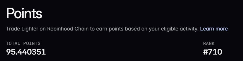 ggolfchain's tweet photo. @RobinhoodApp x @Lighter_xyz campaing

Week 5: 85,000 points distributed

From 64.92 points to 95.44 with just 270k volume?

Nailed it? I think so. https://t.co/xIgwjiEQjO