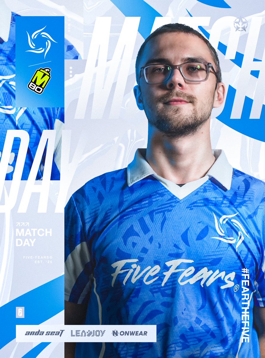 FiveFears's tweet photo. Due for a win. 

🆚 @M80gg 
⏰ 3:00 pm ET

#FearTheFive | #RainbowSixSiege https://t.co/Zc9mGz43dC