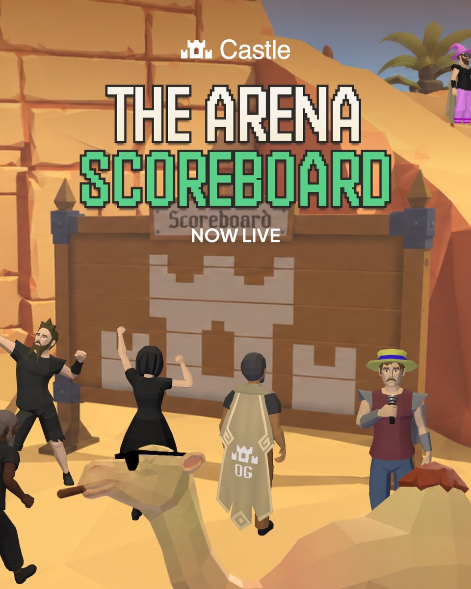 castlearena's tweet photo. The arena scoreboard is now live, and it has all the information you need. 🏆

> See your total win/loss ratio
> Rewatch your duels and others’
> See who has the most wins &amp; biggest wins
> Check other players' stats

Post your stats below &amp; we might give you a juicer 👀 https://t.co/iA75zU56dl