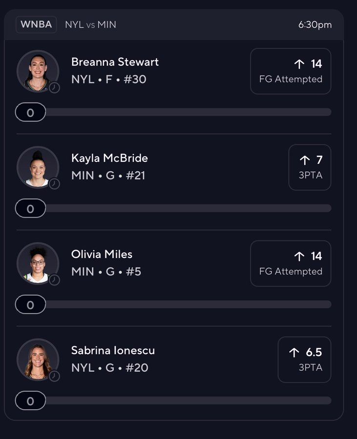 gr_ls1's tweet photo. Breanna Stewart over 14.5 FG Attempted 
Kayla McBride over 7.5 3PTA 
Olivia Miles over 14.5 FG Attempted 
Sabrina Lonsescu over 6.5 3PTA 

Y'all tail an join discord free link on my bio 🔥 

☘️☘️ https://t.co/mA3kqjQzT9