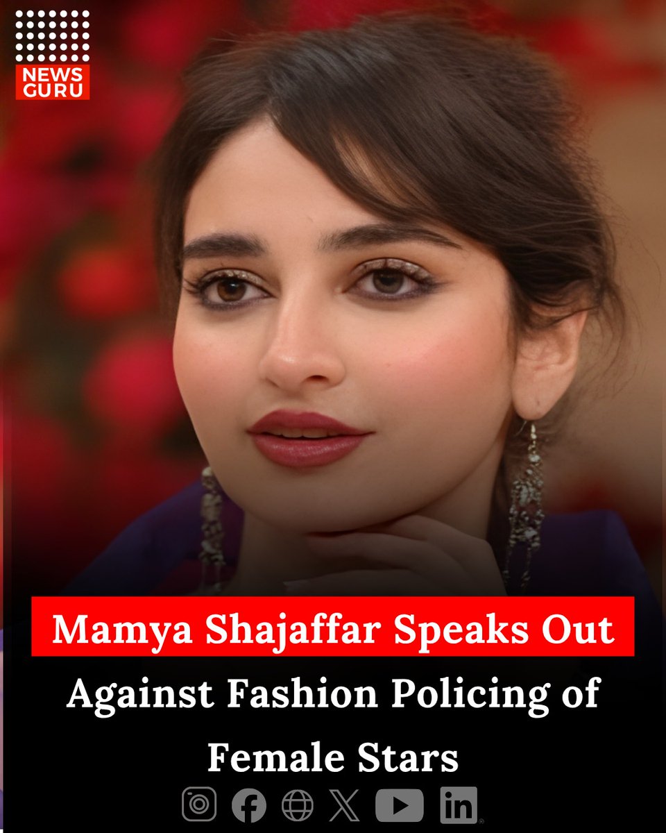sofiasanchezuce's tweet photo. Pakistani actress Mamya Shajaffar criticized the fashion policing female celebrities face, noting that clothing choices involve stylists, designers, production teams, sponsors and character requirements. She urged audiences to focus on talent and https://t.co/qMIylvNb3y