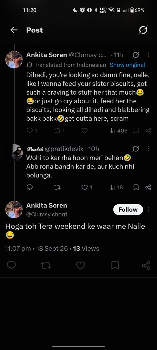 pratikdevix's tweet photo. What kind of PR agency this is? Everyone is coward. When you have no point to defame someone then block &amp; run away. 🤣
Good too see, aise jhuk ke rehna okay . 

#ScoutOP on TOP https://t.co/GE28TeA2TO