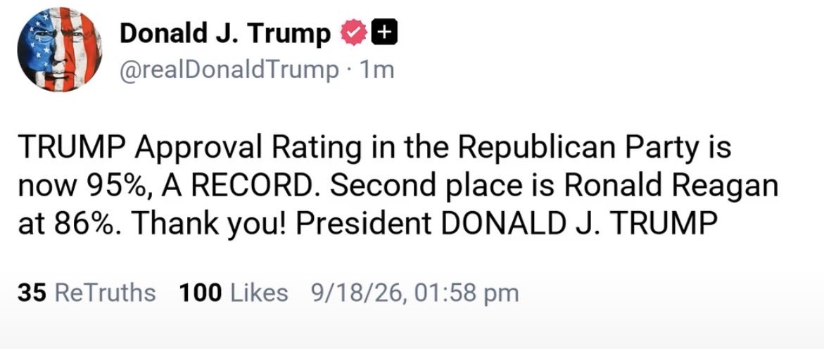 NotAvgLiberal's tweet photo. This is what you get when you mix delusion and desperation.

Trump’s approval rating is 35%.

Fucking Pathetic.