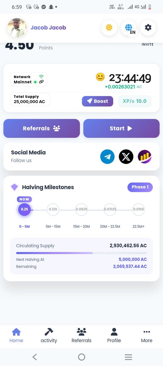 okeminiJacgcc's tweet photo. I want to share this minig update with you guys access network it has 2,900,000 MC already https://t.co/fvteNbsRcU https://t.co/BBxDeBp5MM