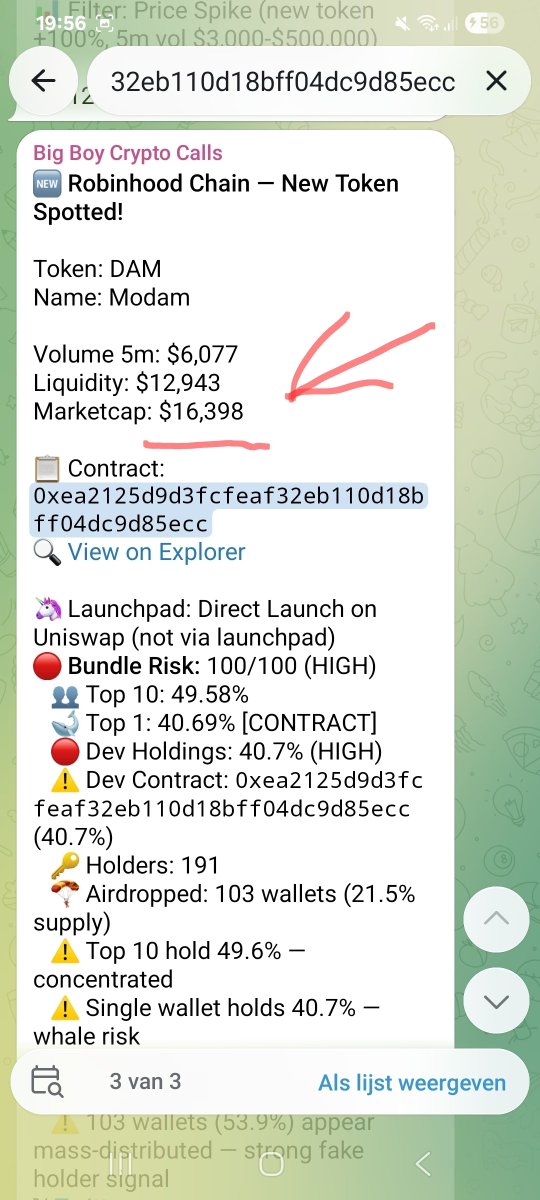 LoxleyAI's tweet photo. Casual 1000x on $DAM on a Friday afternoon.

Our scanners detected and posted #Modam token at 16k marketcap.

The all time high was 10 million marketcap. 

Don't take my word for it,  see for yourself 🤷👀:
https://t.co/0pkuiY4DBG

Ca:
0xea2125d9d3fcfeaf32eb110d18bff04dc9d85ecc https://t.co/NSyPPX9stm
