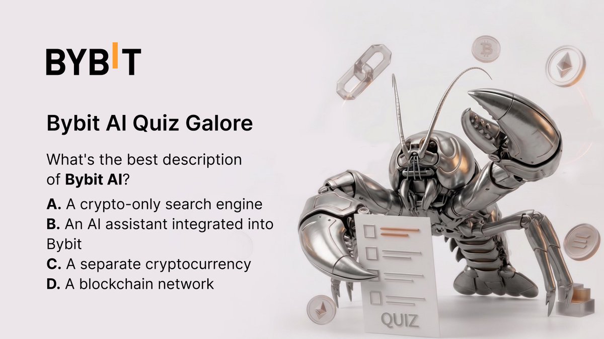 BybitAfrica's tweet photo. 🥳 Bybit AI Quiz Galore Day 1

How To Join 

1️⃣Follow @BybitAfrica and turn on 🔔
2️⃣Retweet this post and tag 3 friends 
3️⃣Drop answer using #BybitAIQuiz https://t.co/my7NwFiyJB