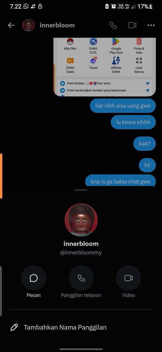 jenit50613's tweet photo. @ppapajl hii inj penipu juga pliss,dia semalam janjiin mau rf uang aku,tbtbt pas paginya langsung di blok:),guys bantu spam wa nya ya nih aku spil +62 811-9930-064 https://t.co/A8igotnjpA