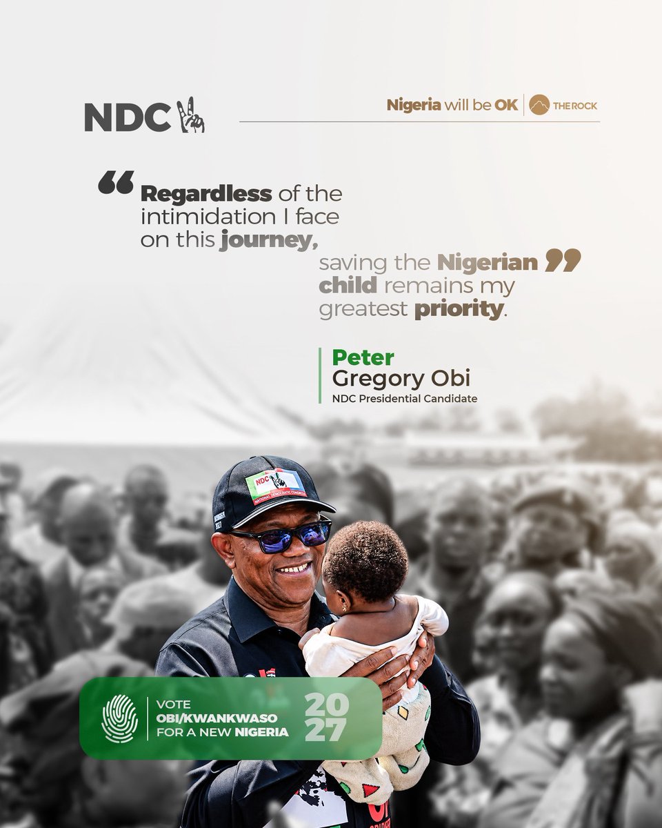 CharlesElDivine's tweet photo. For the sake of the future of your children, please campaign aggressively and vote for Peter Obi. Tinubu is currently in France, mortgaging the future of this nation and our unborn children to France for his selfish and insatiable greed.

Nigeria must be OK! https://t.co/ZIJJh4OUv6