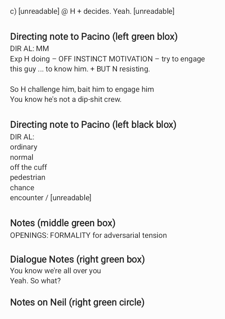 HongH60796085's tweet photo. Time to post these Michael Mann's notes on the screenplay for this whole scene.

(1/2) https://t.co/jHzuthUlv5