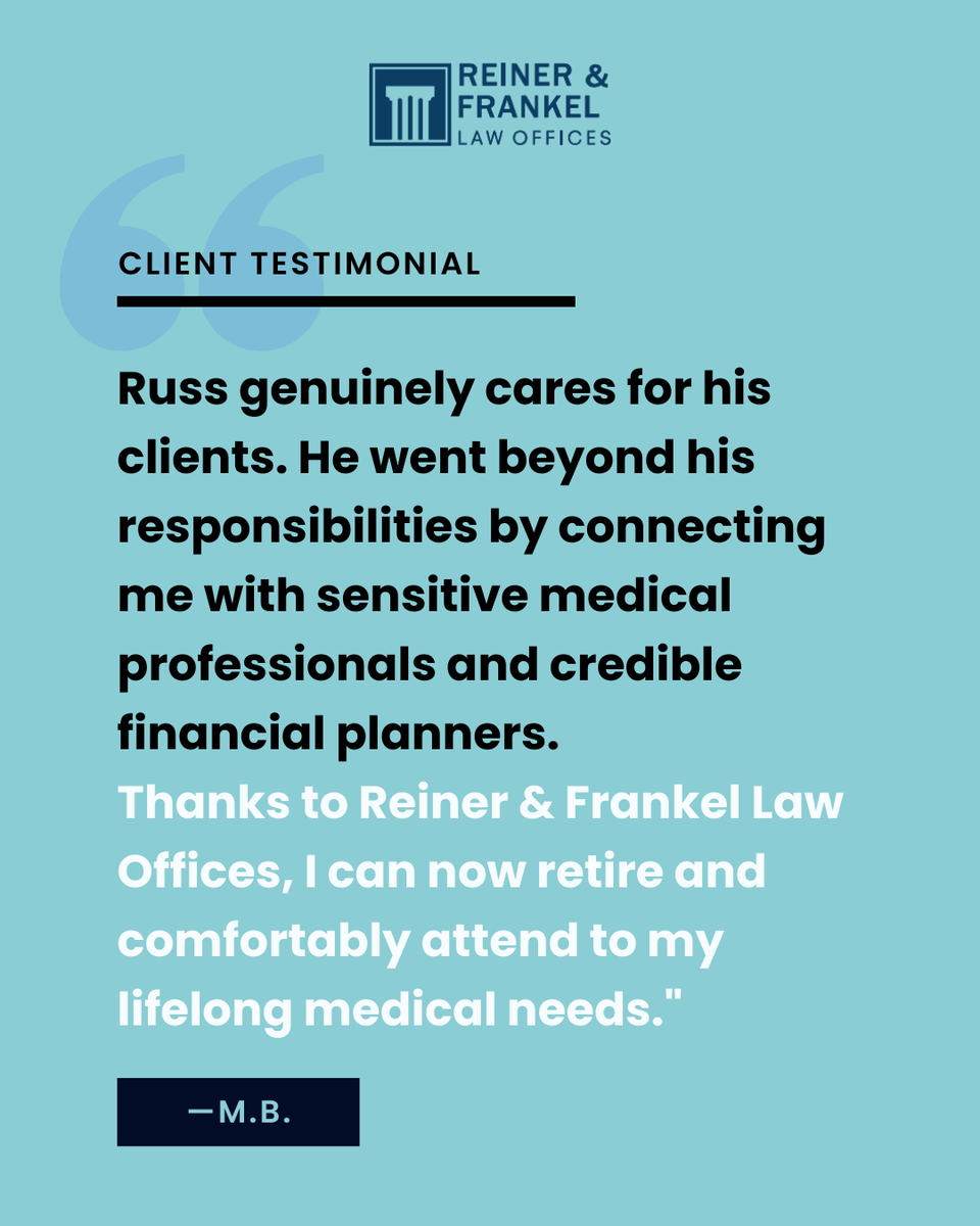 ReinerFrankel's tweet photo. Serious injury cases demand more than litigation alone. Reiner & Frankel approaches complex matters with foresight, coordination, and long-term judgment that extends beyond the courtroom.
#ReinerAndFrankel #ClientTestimonials #LegalAuthority https://t.co/P4bKSPZL30